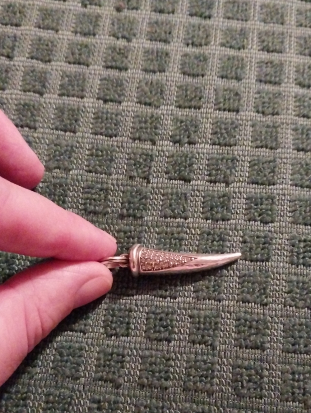 Brighton Silver Tapered Pave Spike Pendant